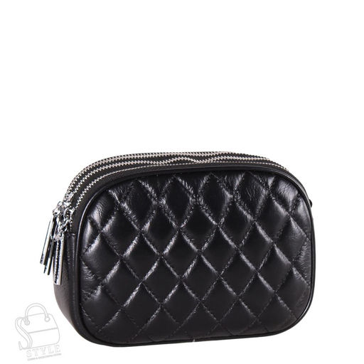 Сумка женская кожаная 0703C black Polina&Eiterou/30  в Новосибирске