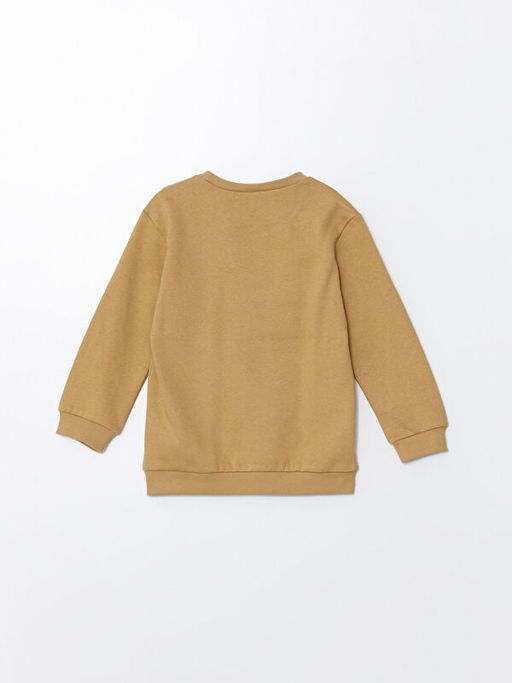 Bisiklet Yaka Uzun Kollu Bask?l? Erkek Bebek Sweatshirt - Waikiki фото 3