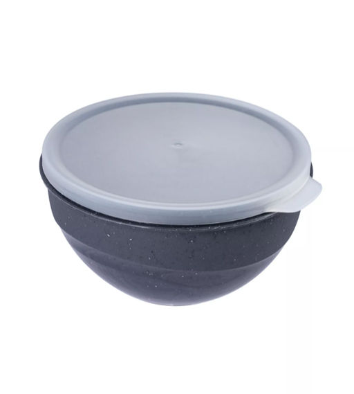 Миска 1л с крышкой Granite серый - Полимербыт фото 2