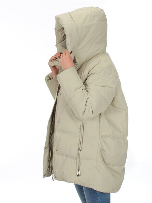 H23-683 OLIVE Куртка зимняя облегченная женская (150 гр. холлофайбер) - Фабричный китай фото 10
