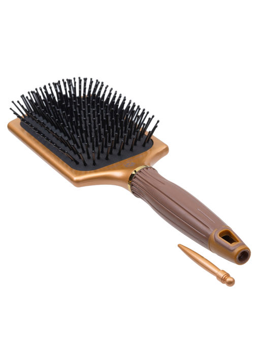 Kristaller Расческа для волос массажная C18-X1, нейлоновые штифты, коричневый  фото 2