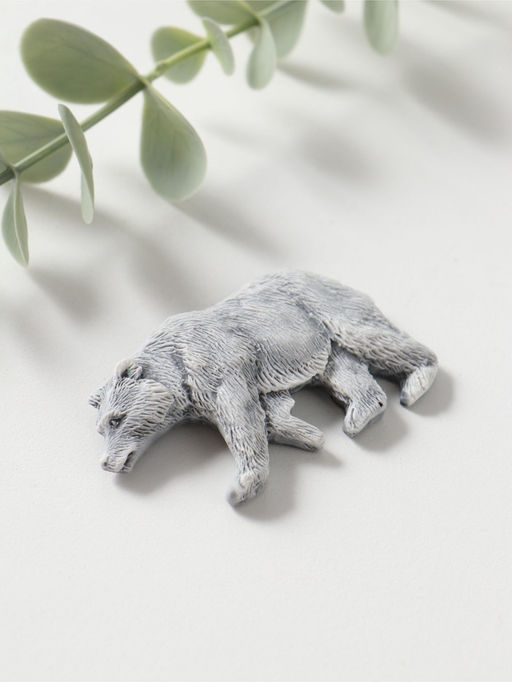 Магнит "Медведь бурый 3" (барельеф), 3,5см