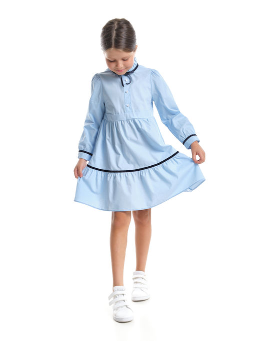 Платье нарядное для новогодних праздников и утренников UD 8053 голубой - Mini maxi фото 3