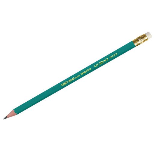 Карандаш ч/гр. BIC "Evolution" HB, пластик., с ластиком (8803323)