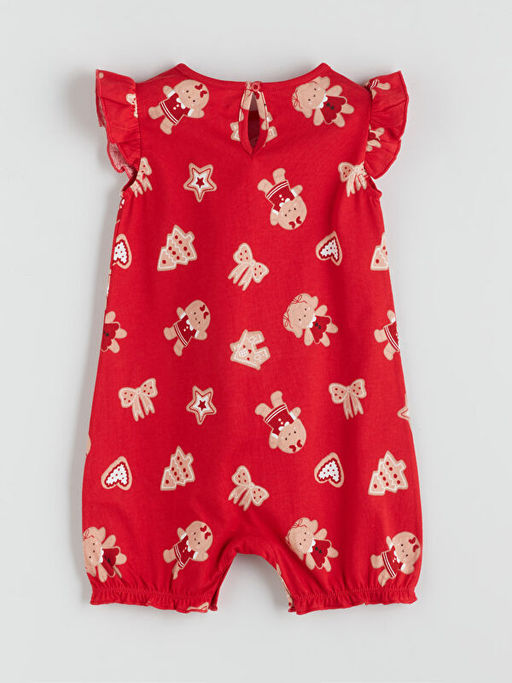 Bisiklet Yaka K?z Bebek Tulum