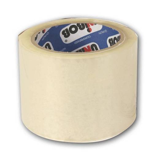 Клейкая лента 72мм*66м прозрачная 45 мкм, "UNIBOB" (29357)