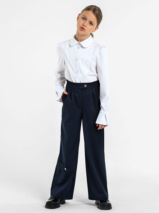 Школьные брюки для девочки Mooriposh, модель 0444