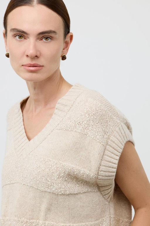 ЕВ 30265/ш/бежевый жилет жен