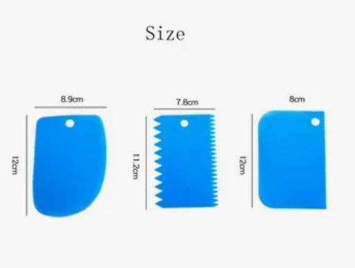 Набор кондитерских шпателей, 3 предмета