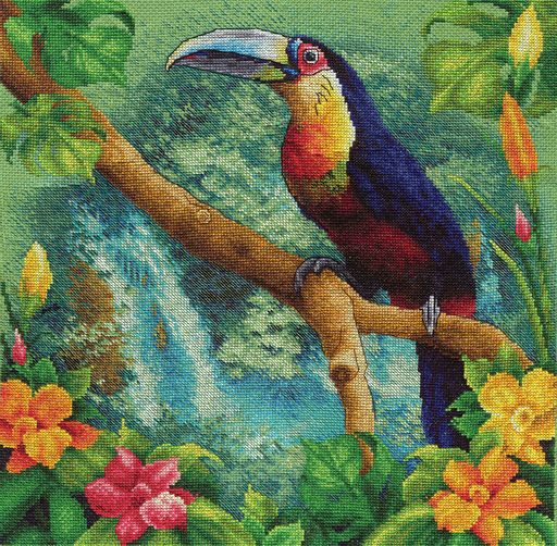 Набор для вышивания PANNA PT-1197 У истока Амазонки 34.5 х 34.5 см