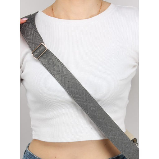 Плечевой ремень (стропа) ADEL-239/регулируемый, макс длина 150см, треугольники серый mpl 263303