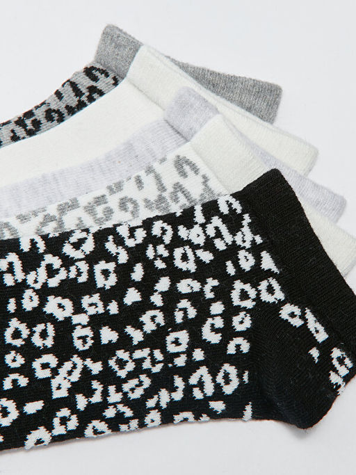 Desenli Kad?n Patik ?orap 5li