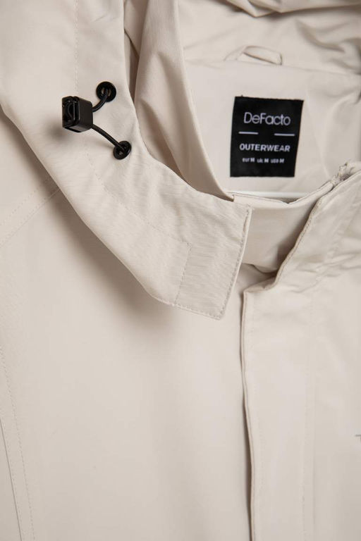 Пальто обычного кроя с капюшоном - Defacto фото 2