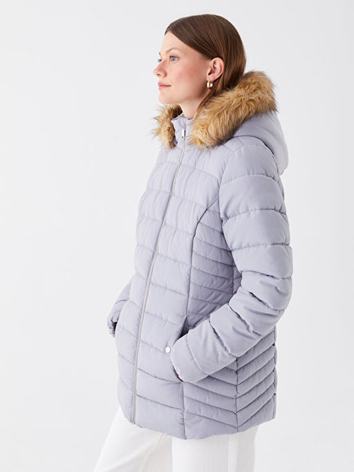 Kad?n Kap??onlu D?z ?i?me Mont - Waikiki фото 2