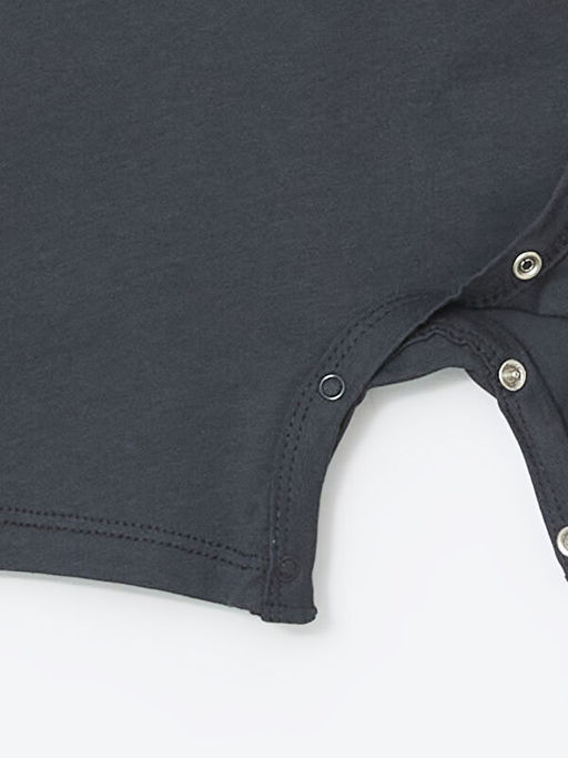 Bisiklet Yaka Bask?l? Erkek Bebek Tulum