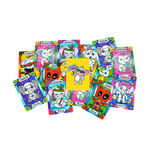 Игра настольная "А ты купи Слона" Аукцион с забавными слонами Актив time