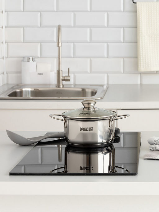 Кастрюля с крышкой 1л серебристый нержавеющая сталь