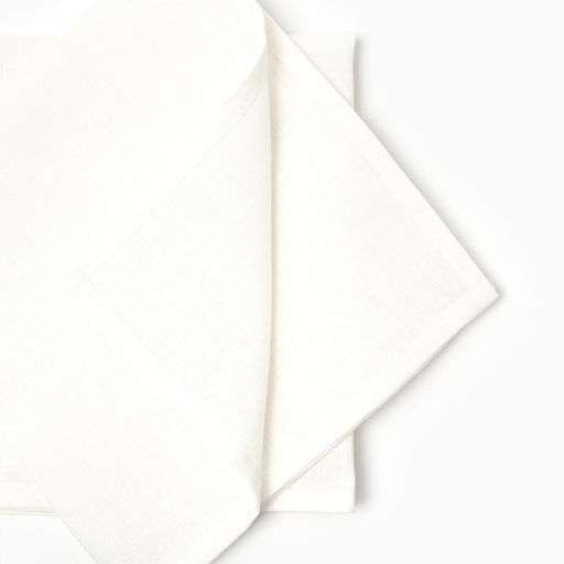 Набор сервировочных салфеток с декоративными кольцами Этель Еco style 46х46 см - 4 шт, 100% лён