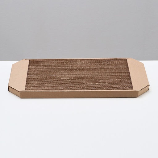 Когтеточка-лежанка для кошек Пижон из гофрокартона, 49 х 23 х 2,5 см, КРАФТ  фото 4