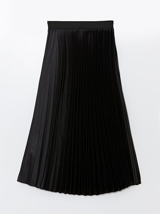 Beli Lastikli Saten Kad?n Pileli Etek - Waikiki фото 2