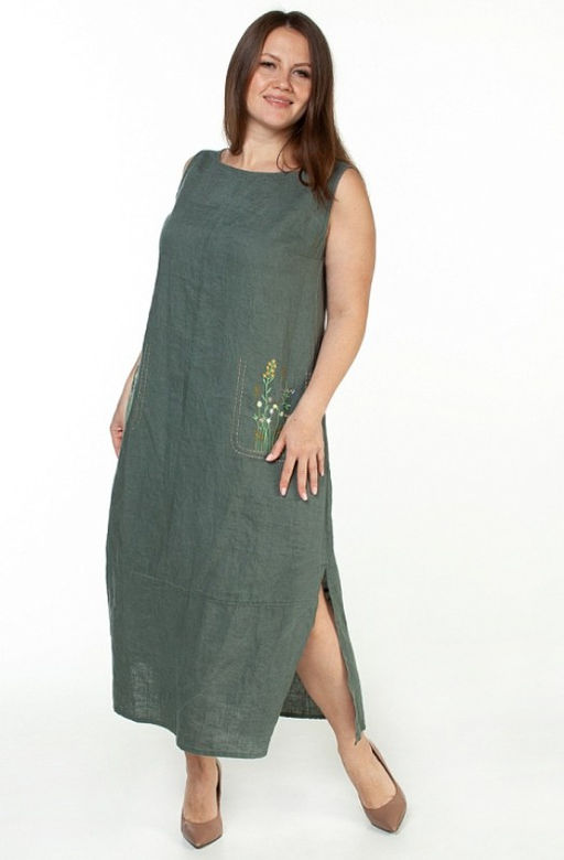 Умягченный лен 100% платье