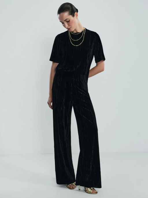 Широкие брюки из бархата / Zarina