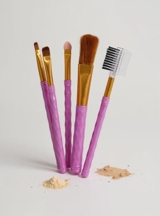 Набор кистей для макияжа "Neon Muse", 5 шт., purple