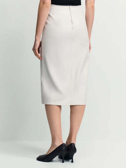 Юбка миди из искусственной кожи / Zarina  фото 5