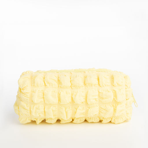 Косметичка на молнии женская, с подкладом, желтая - Simaland фото 3