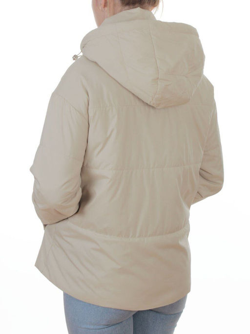 7060 BEIGE Куртка демисезонная женская (100 гр. холлофайбер)