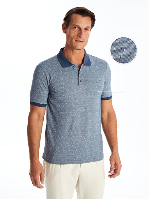 Polo Yaka K?sa Kollu Erkek Ti??rt - Waikiki фото 4