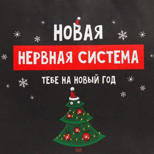 Пакет подарочный крафтовый Нервы, 22 22 11 см - Дарите счастье фото 4