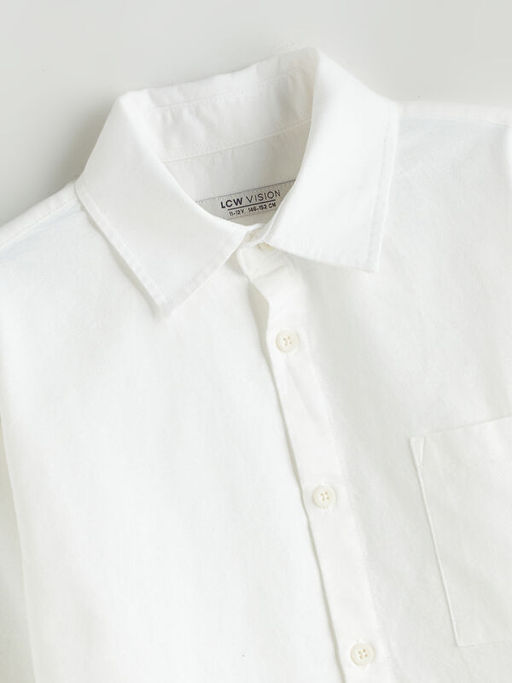 Basic Uzun Kollu Erkek ?ocuk G?mlek