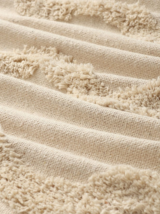 Плед «Этель», 125×150 см, с таффингом, бежевый