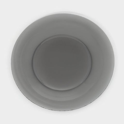 Цена за 6 шт. Тарелка «Симпатия», d=25 см, стекло, серая
