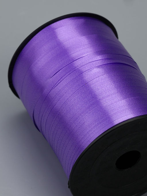 Лента для декора, подарков и шаров, фиолетовый, 0.5 см × 500 м