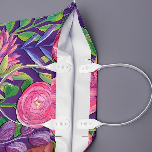 Цена за 10 шт. Пакет Лепесток, полиэтиленовый с пластиковой ручкой, 36?33 см, 80 мкм