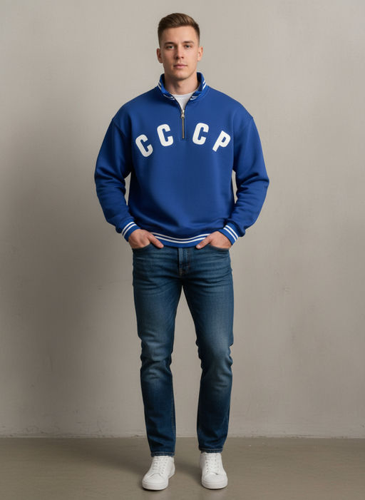 мужской Свитшот толстовка СССР футер 3хнитка петля, пенье - Knitka wear фото 13