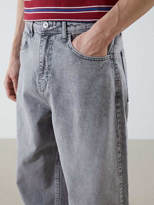 Loose Fit Erkek Jean Pantolon