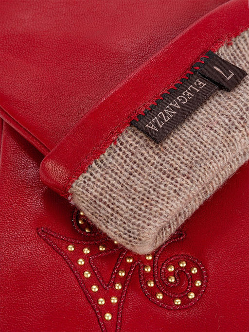 Перчатки женские ш+каш. F-IS0018 red - Eleganzza фото 6