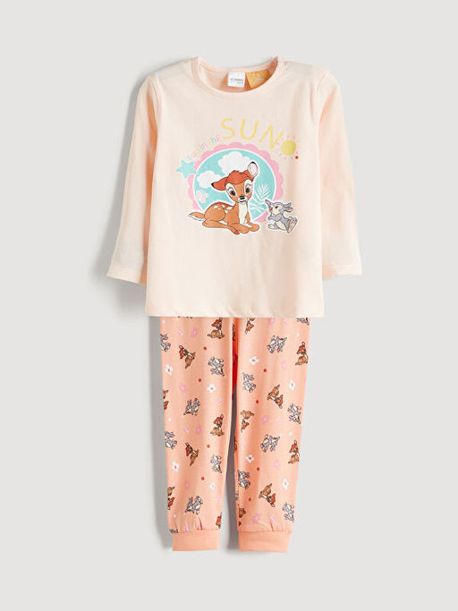 Bambi Bask?l? K?z ?ocuk Pijama Tak?m?