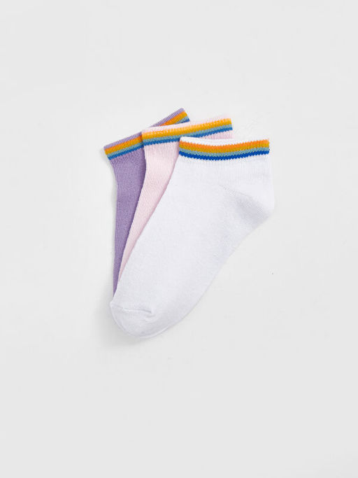 Basic K?z ?ocuk Patik ?orap 3l? - Waikiki фото 2