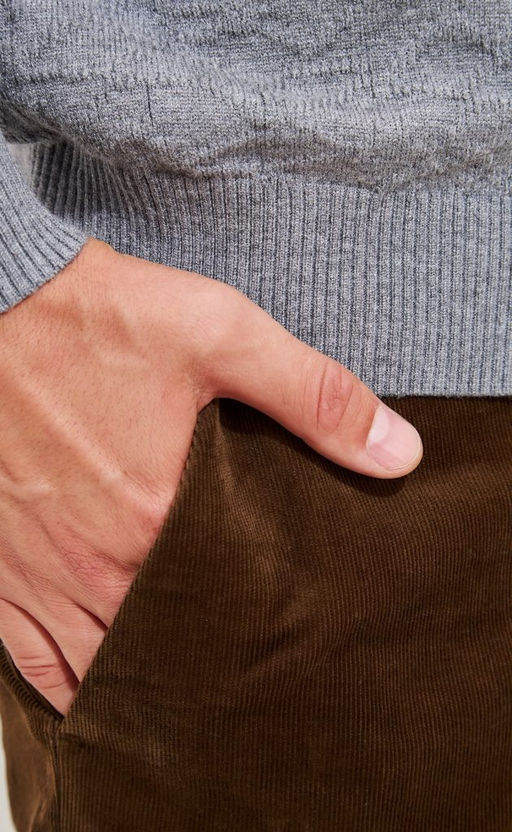 Джемпер мужской P321-15205 серый меланж - Primm фото 8