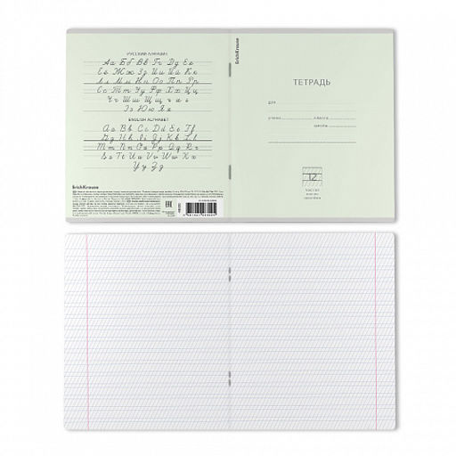 Цена за 280 шт. Тетрадь школьная ученическая ErichKrause Классика Pastel ассорти, 12 листов, косая линейка (в плёнке по 10 шт.) фото 41