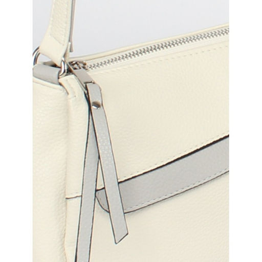 Сумка женская искусственная кожа ADEL-201/2в/ММ, 3отд, плеч/рем-стропа, бежевый/серый флотер 259202 - Adelia фото 4