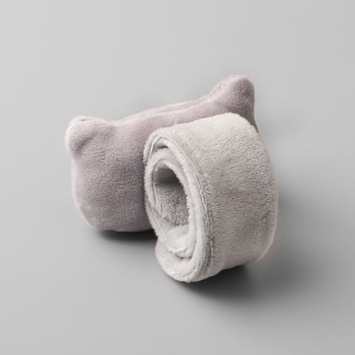 Цена за 3 шт. Игольница на браслете «Кошка», 23×6.5 см, серая, МИКС