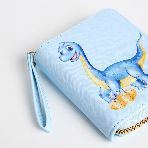 Кошелёк детский на молнии, голубой