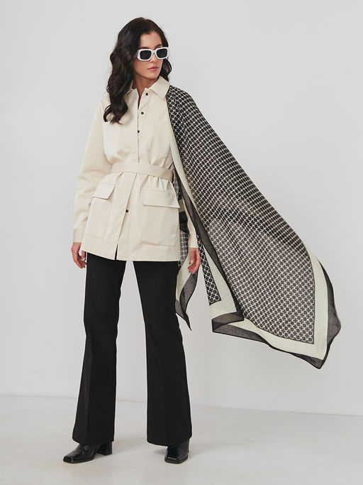 Большой, мягкий, тонкий и очень нежный двусторонний палантин - Tantino фото 4