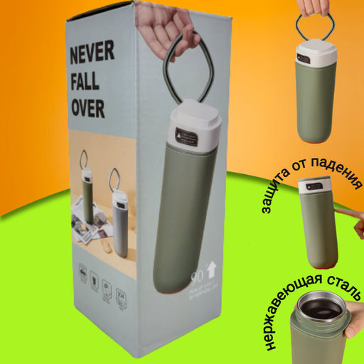 Термос серый Из Нержавеющей Стали, кофейные кружки, 480 мл, термос, бутылка для сохранения холодной/горячей воды, портативная дорожная Вакуумная чашка