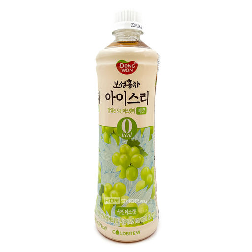 Напиток холодный чай со вкусом винограда (0 ккал) Shine Muscat Iced Tea Dongwon, Корея, 500 мл